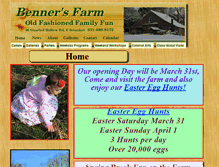 Tablet Screenshot of bennersfarm.com